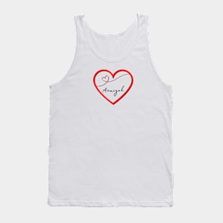 AAMIYAH Name Shirt in Heart Tank Top